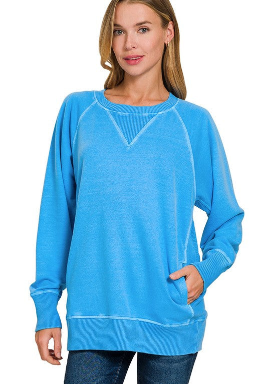 Sweatshirt w/ Pockets O. Blue