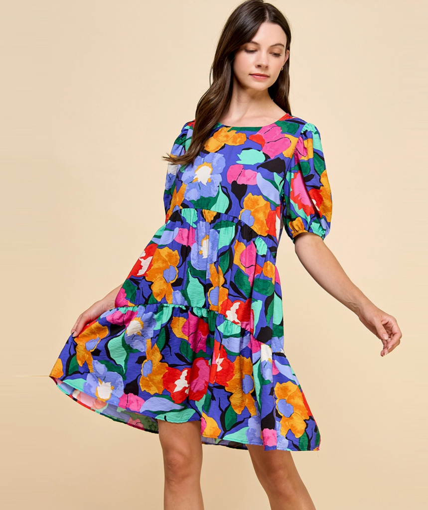 Two Layered Floral Dress